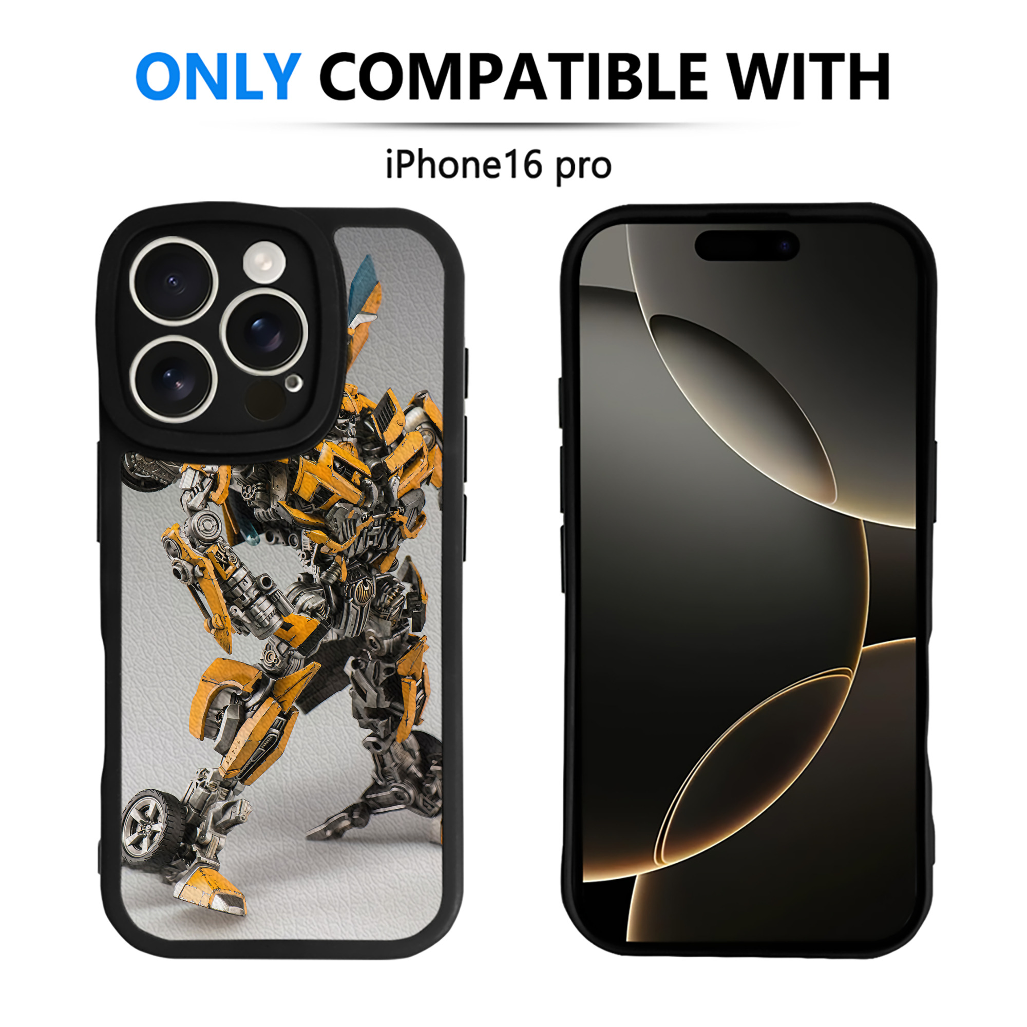 （画像用） Transformers トランスフォーマー 【iPhone 16シリーズ対応】シリコンスマホケース（レザー調） 材質：シリコン